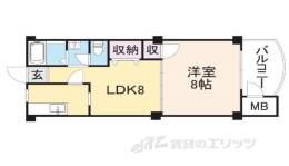 Ｎｏ３　香里ニューハイツ間取り図面