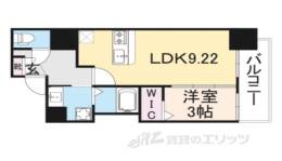 Ｌｕｘｅ布施北３間取り図面