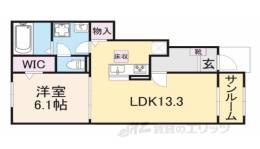 メゾンソラーレ１間取り図面