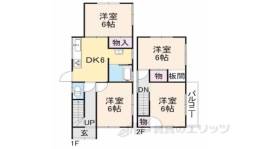 四条大路3-3-37戸建間取り図面