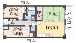 ジュネス東生駒間取り図面