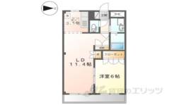 メルヴェール１間取り図面