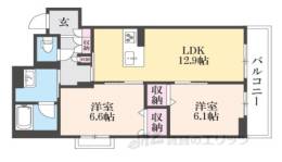 シャーメゾン烏丸五条間取り図面