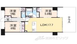 ブリリア京都松ケ崎間取り図面