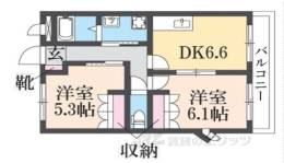 明和マンション１間取り図面