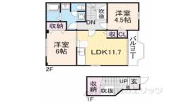 ピエ・デル・モンテＢ棟間取り図面