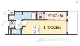 ファステート京都東福寺パラベル間取り図面