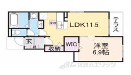 サニーフラット黒岡B棟間取り図面