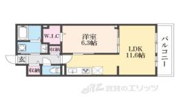 GL MINAKUCHI １間取り図面