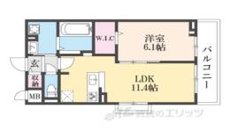 GL MINAKUCHI １間取り図面
