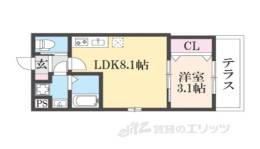 ジーメゾン生駒プレシール間取り図面