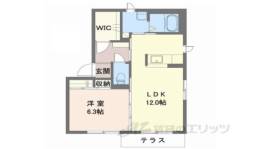 シャーメゾン楽音寺B間取り図面