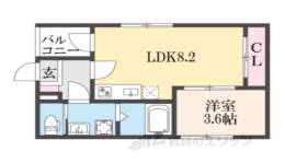 ラシュレ椥辻間取り図面