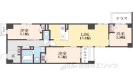 ヴィラ御所南間取り図面