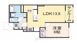 サンリットタウン日高B間取り図面