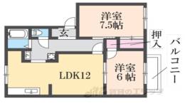 スカイハイツ橋井A間取り図面