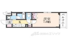 ベラジオ雅び北野白梅町駅前間取り図面