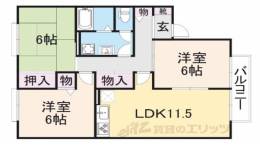 アドゥニスハイツ　Ａ棟間取り図面