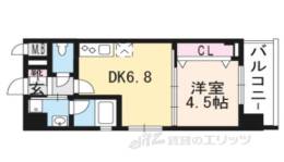 べラジオ京都烏丸十条２間取り図面