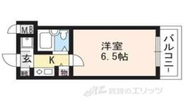 グランデール山科207間取り図面