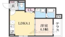 RIVER TERRACE京都十条間取り図面