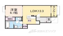 クレストール１間取り図面