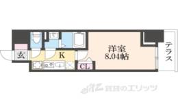 コージーコート浜大津間取り図面
