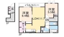 インカウンター間取り図面