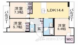 Ｃａｓａ　ｂｌａｎｃａ　２間取り図面