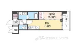 ブランシエスタ西京極間取り図面