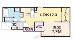グレイス加茂１間取り図面