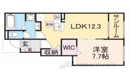 グレイス加茂１間取り図面