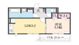 GRAMM京都紫竹A棟間取り図面