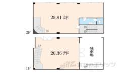 紫野雲林院町53番地4店舗間取り図面