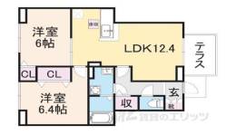 リブ・シンヴィレッジ３間取り図面