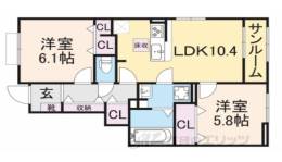 スターリースカイ江本間取り図面