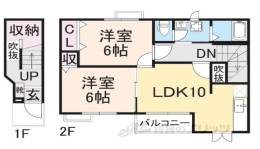メゾンカルムＮ間取り図面