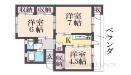 香里ヶ丘日東マンションＤ棟間取り図面