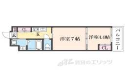 シエルコート紫竹町マンション間取り図面
