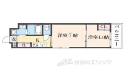 シエルコート紫竹町マンション間取り図面