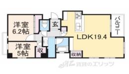 パラドール烏丸御所南グランデ間取り図面