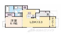 クレール丹波２間取り図面