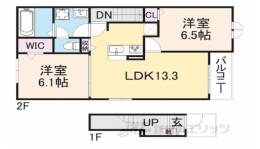 クレール丹波２間取り図面