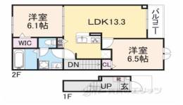 クレール丹波２間取り図面