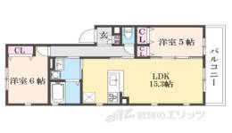 ユアメゾン北白川・嶽水間取り図面