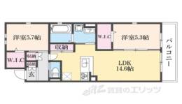 ユアメゾン北白川・嶽水間取り図面