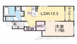 ファミリア　ヴィヴァ―チェ１間取り図面