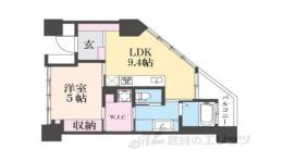 シャリマー西大路間取り図面