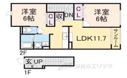 クラールD間取り図面