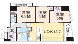 レ・ジェイド京都堀川間取り図面